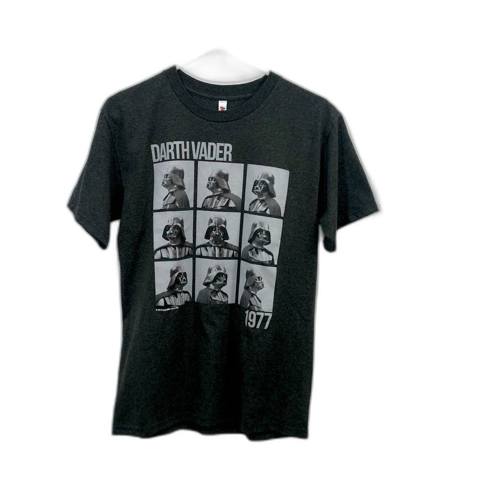 Tee Styled Darth Vader Dark Gray graphic T-shirt Size Medium Star Wars Theme